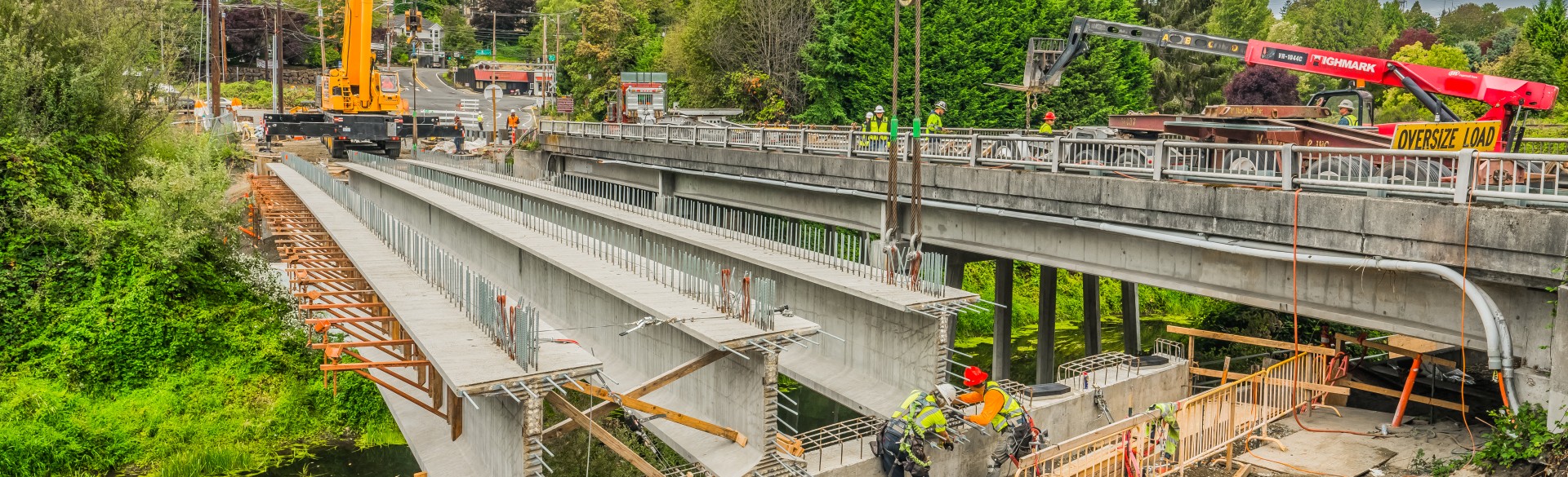 Sammamish Bridge Replacement Girder Erection